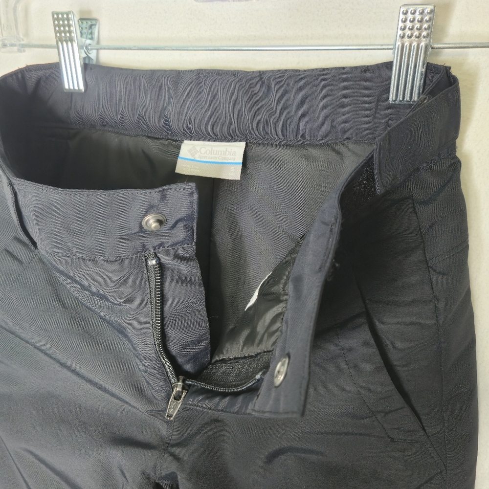 Columbia Kids Black Rain Pants With Outgroqn Adjustable Bottom Cuffs Size S (8) - Picture 7 of 9